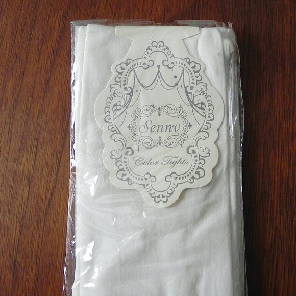 NWT Set of 3 Coloured Tights - White, Red & Taupe - Picture 10 of 11